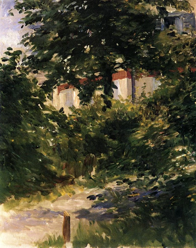  111-Édouard Manet, Gartenweg in Rueil, 1882 
